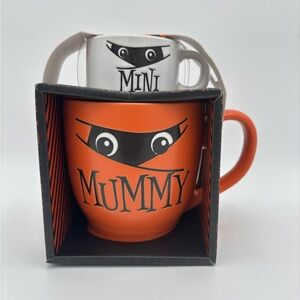 Mummy and Mini Set of Large and Small Mugs Mom and Child Halloween Mugs